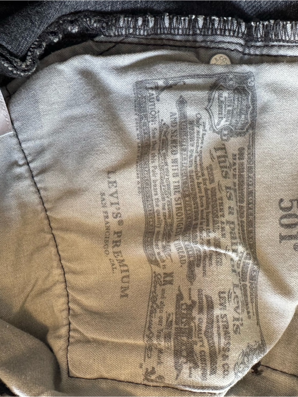 Levi's 501 Original Jeans Black Size 26/0 - Picture 6 of 6